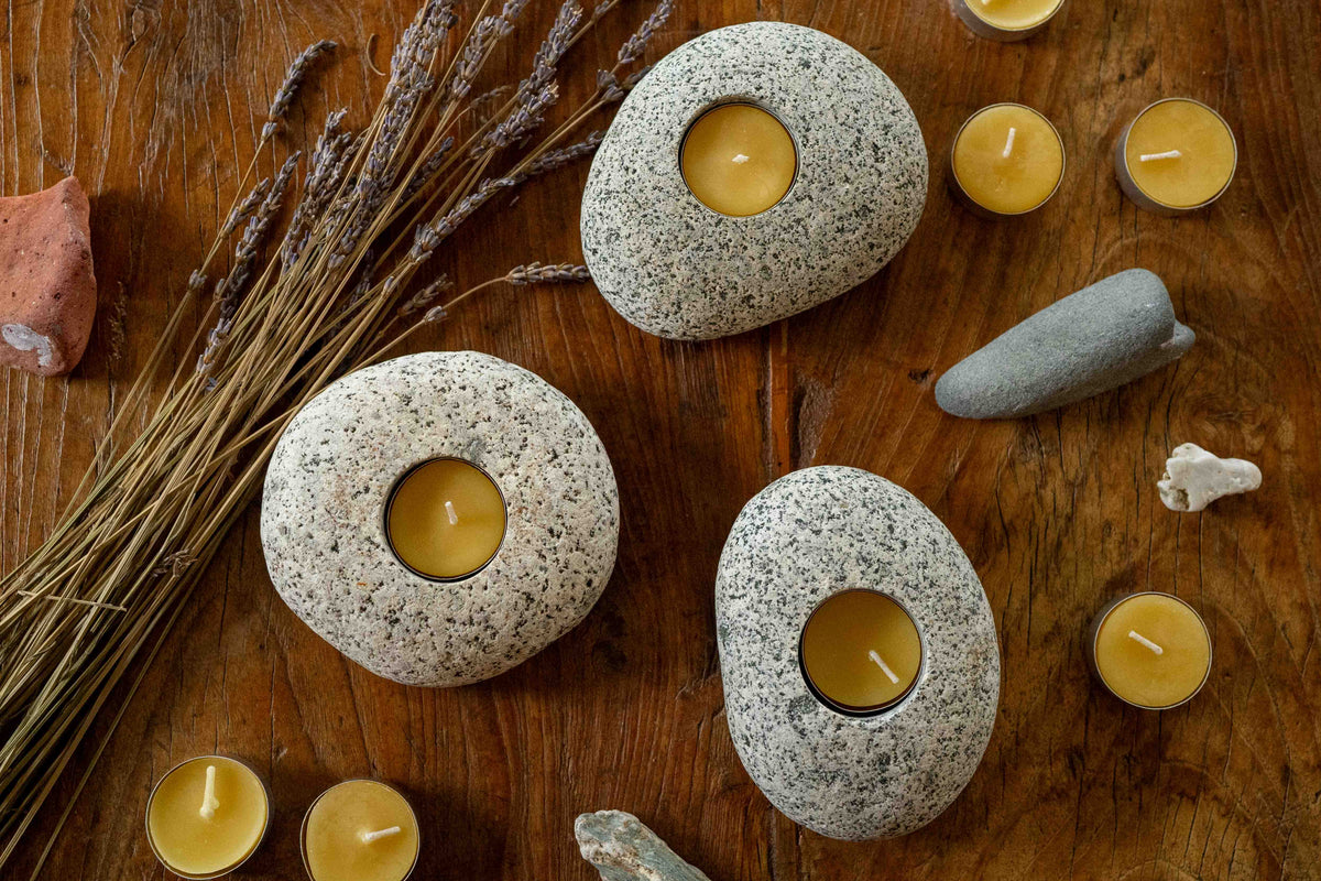 Stone Candle Holder